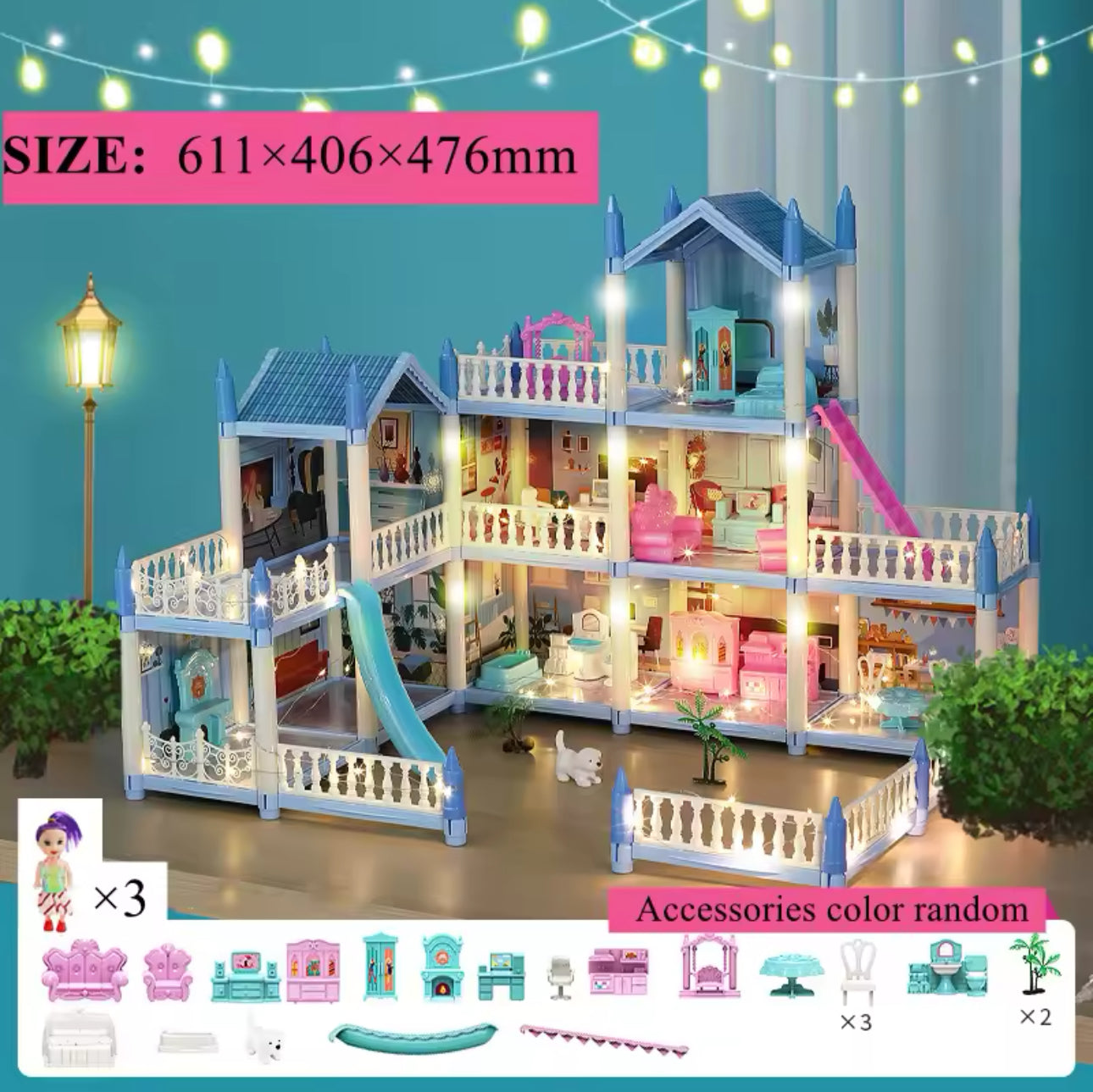 Beautiful 3D DIY Princess Castle