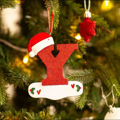 Personalised Christmas Letter Ornaments