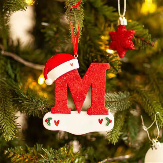 Personalised Christmas Letter Ornaments