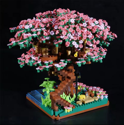 2,008-Piece DIY Cherry Blossom Tree House