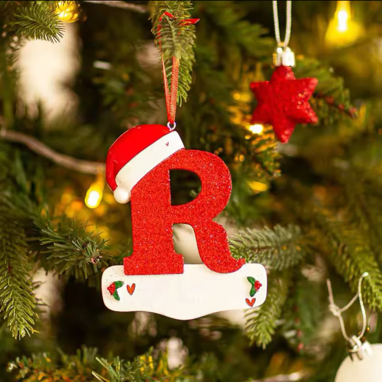 Personalised Christmas Letter Ornaments