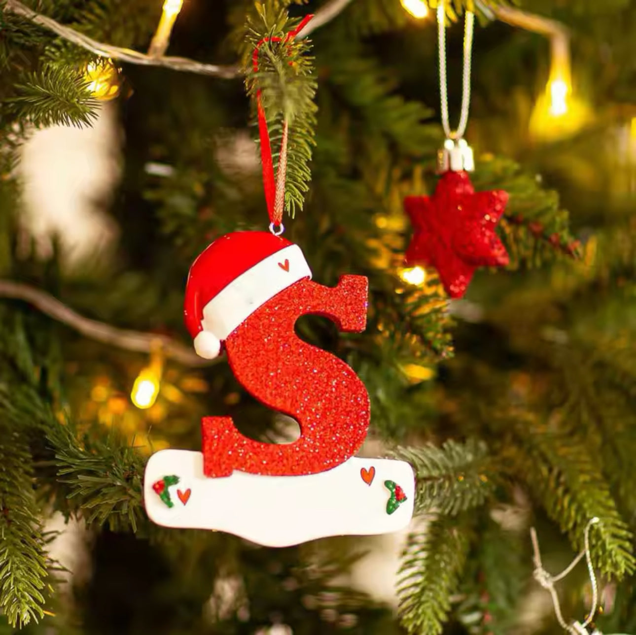 Personalised Christmas Letter Ornaments