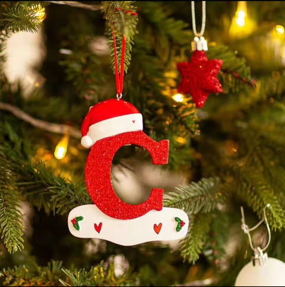 Personalised Christmas Letter Ornaments