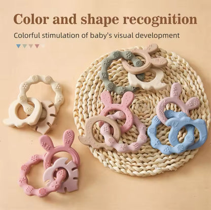 Food-Grade Silicone Baby Teething Rings