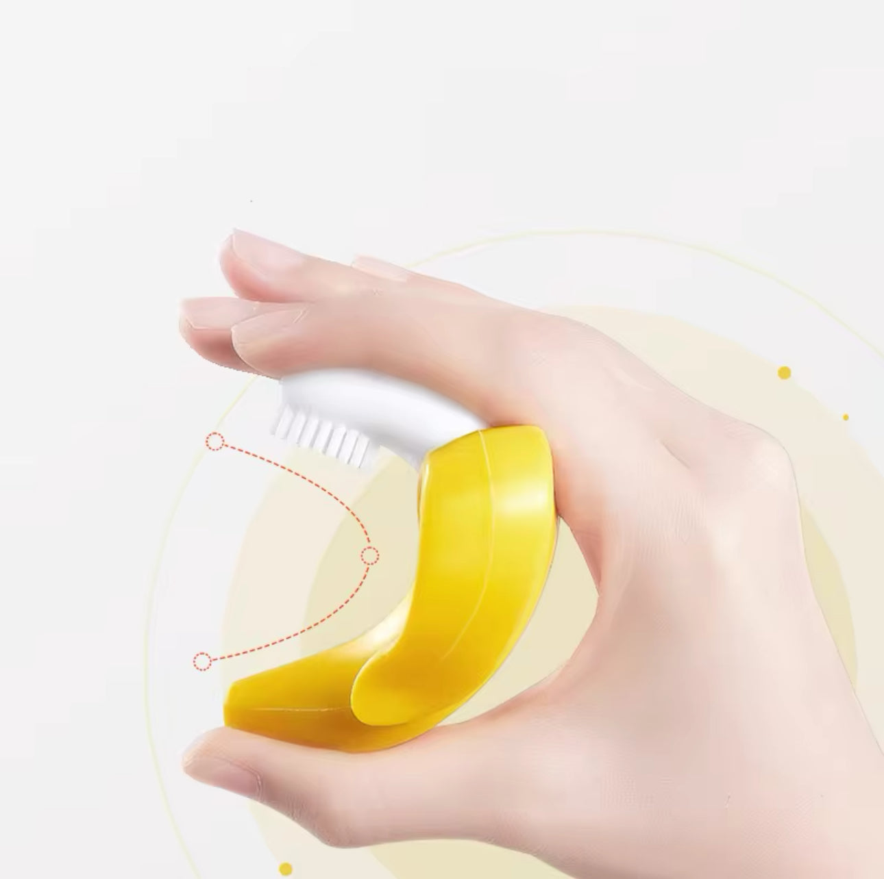 Silicone Banana Baby Teething Toothbrush