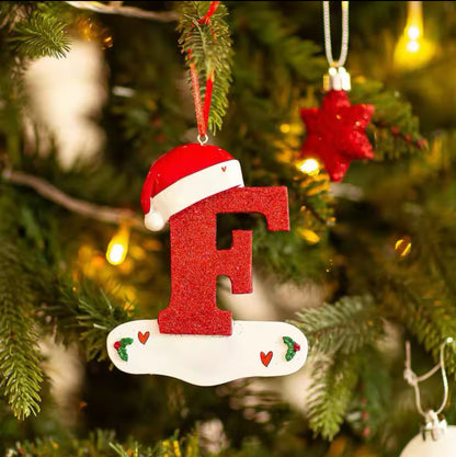 Personalised Christmas Letter Ornaments