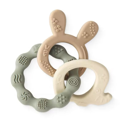 Food-Grade Silicone Baby Teething Rings