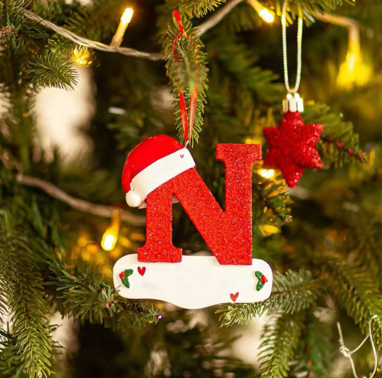 Personalised Christmas Letter Ornaments