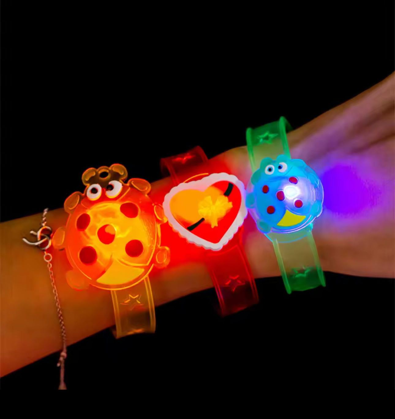 12/24 Pcs Light-Up Party Bracelets