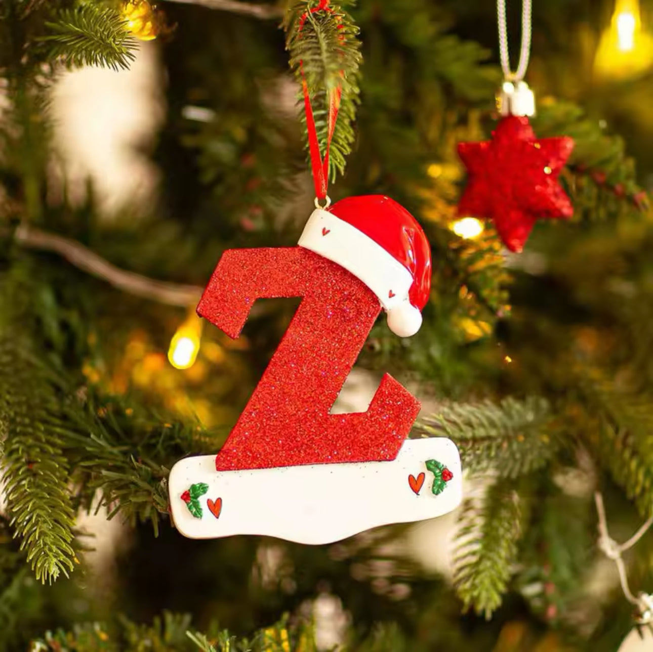 Personalised Christmas Letter Ornaments