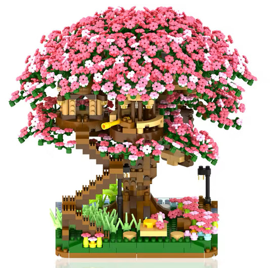 2,008-Piece DIY Cherry Blossom Tree House