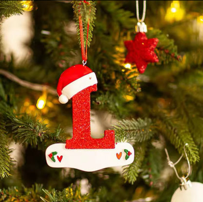 Personalised Christmas Letter Ornaments