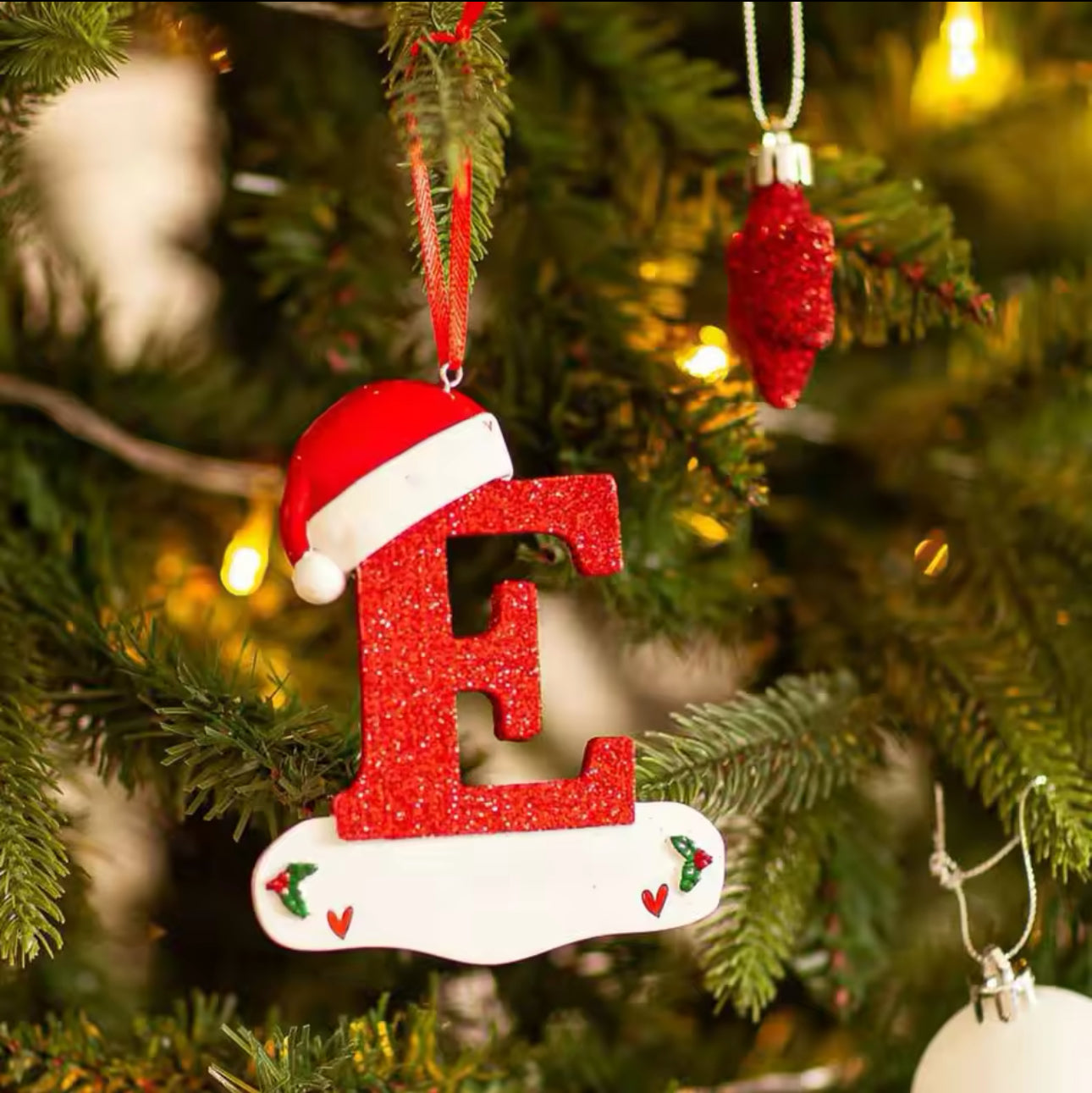 Personalised Christmas Letter Ornaments